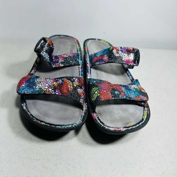 Alegria Karman Bubblish Kar 137 Multicolor Strappy Slip on Sandals Women's 37 - Picture 3 of 8